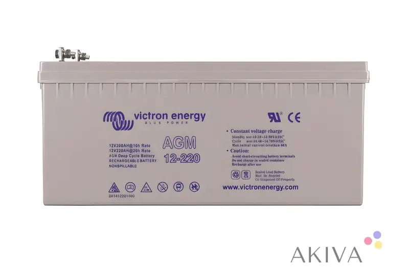 Victron Energy 6V 240Ah AGM Deep Cycle Batt with gray casing and product labeling