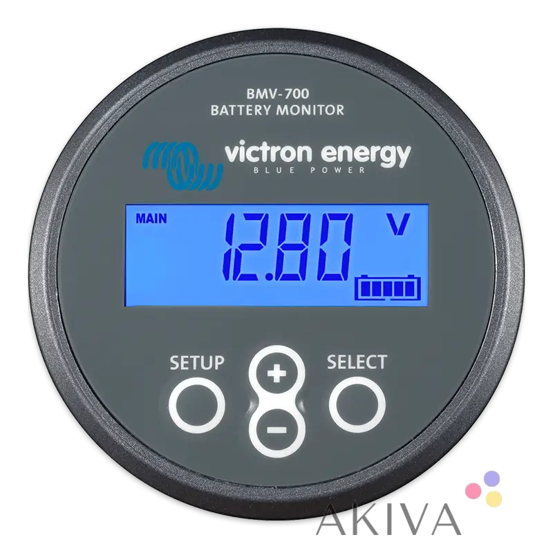 Victron Energy BMV-702 black battery monitor with LCD display and control buttons