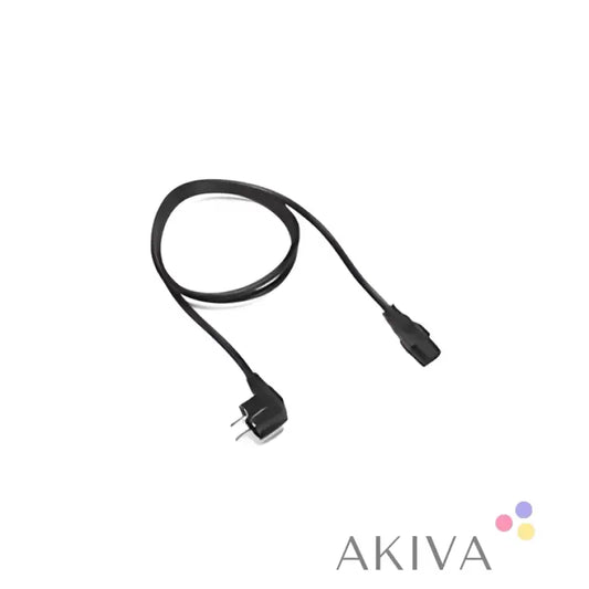 Black ECOFLOW AC Cable UK with angled connectors for off-grid power solutions