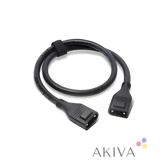 Black power extension cord with IEC C13/C14 for EcoFlow Delta Max Extra Battery