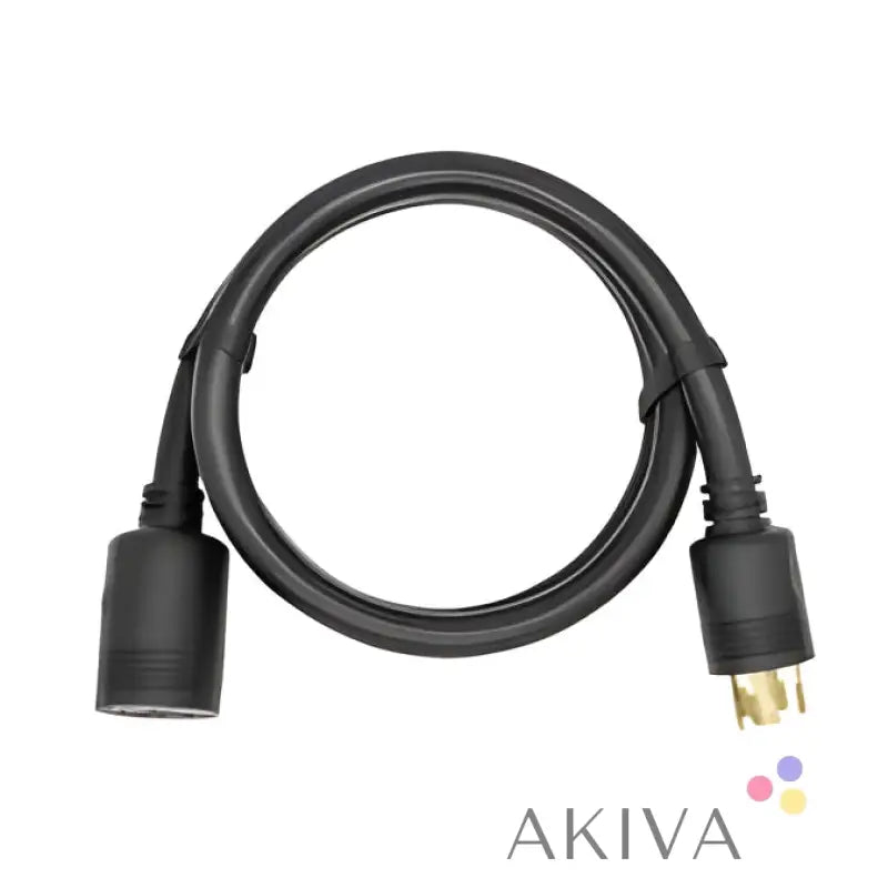 Black Power Extension Cord with Connectors for EcoFlow Power Hub DC Main Adapter