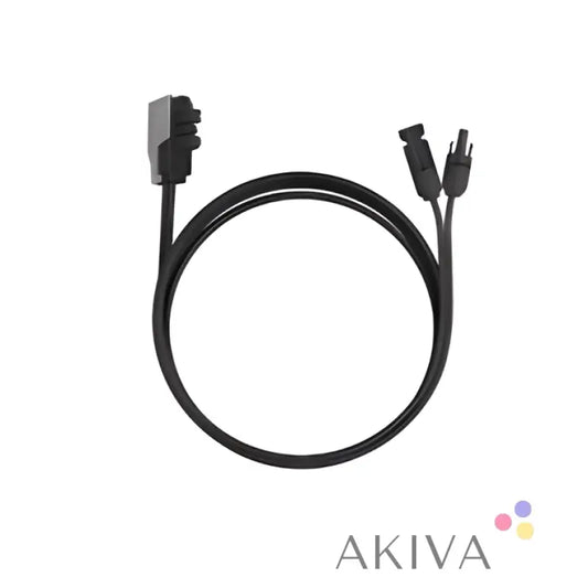 Black power cable with connectors for ECOFLOW Power Hub Solar arge Cable 6 metres