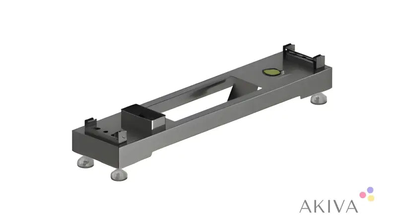 Metal mounting bracket with holes and center cutout for EcoFlow PowerOcean Battery Base