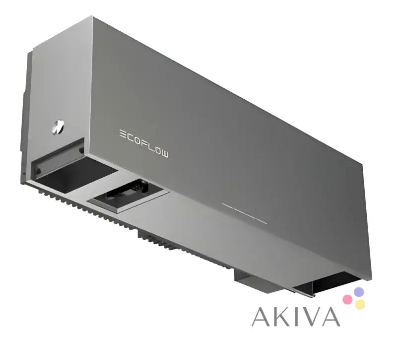 Sleek metallic air curtain unit with ventilation slots for Ecoflow PowerOcean DC Fit