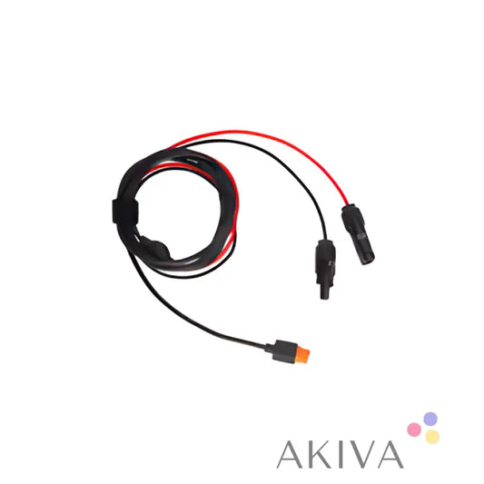 Black and red ECOFLOW PV cable-black-UL3173 11AWG*2C-6m with multiple connectors