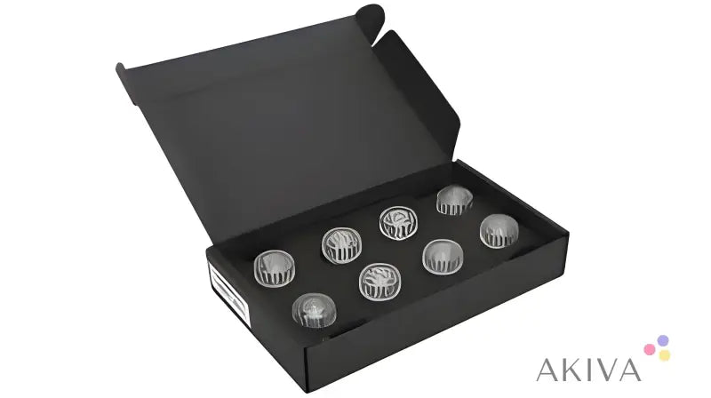 Black box with ECOFLOW suction cups 8pcs arranged in two rows for solar accessory use