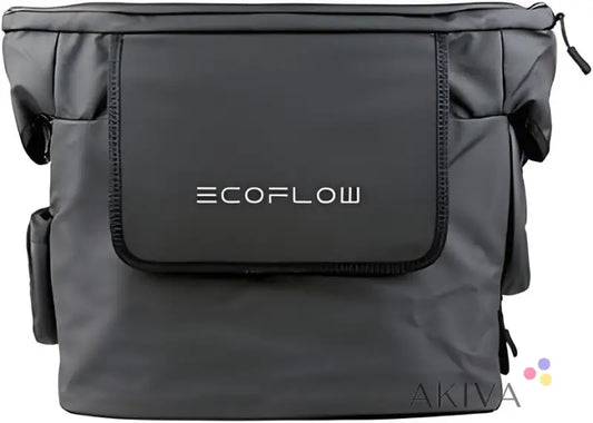 Grey ECOFLOW Wave Protection Bag with multiple pockets for off-grid power solutions