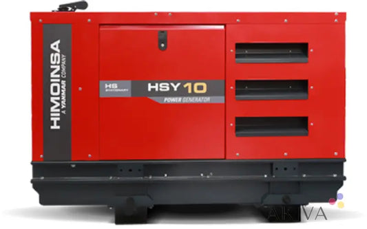 Red Himoinsa HBY10 industrial diesel generator with ventilation slots for HSY-10-M5 S5230V