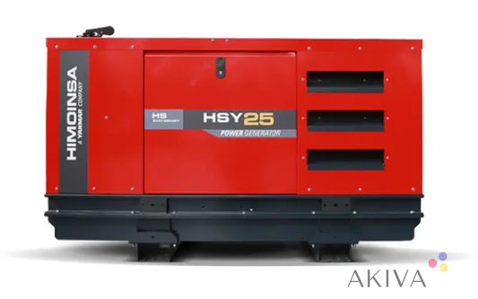 Red Himoinsa HSY25 Diesel Generator with Black Base for HSY-20-M5 230V Single Phase Output