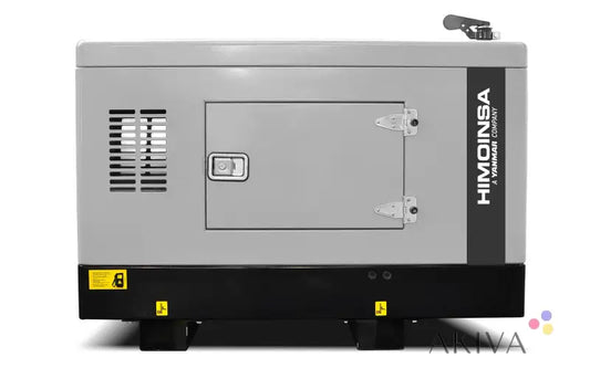 Grey industrial generator with ventilation panel for Himoinsa HYW-13-M5 S5 230V model