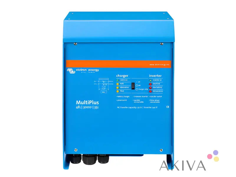 Blue Victron MultiPlus 48/3000/35-16 230V inverter/charger for off-grid power solutions