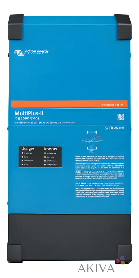 Blue Victron Energy MultiPlus II 12/3000/120-50 2x120V for off-grid power solutions