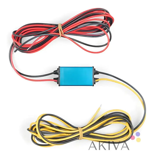 Orion IP67 24/12-5A voltage converter for off-grid power solutions with color-coded wires