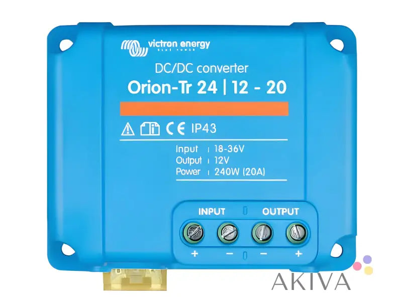 Blue Victron Energy Orion-Tr DC-DC converter for efficient power management in converter retail