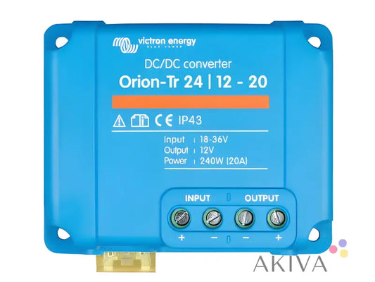 Blue Victron Energy Orion-Tr DC-DC converter for efficient power management in converter retail