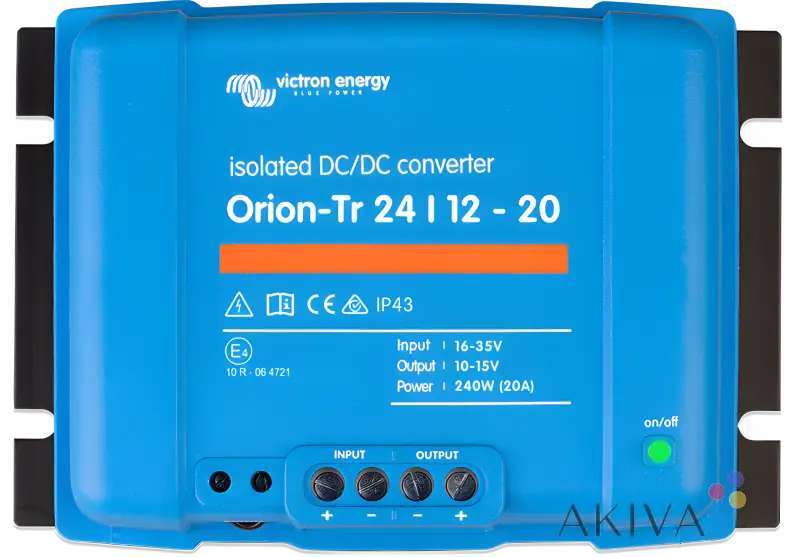 Blue Victron Energy Orion-Tr 24/12-20 isolated DC-DC converter for DC-DC converter retail