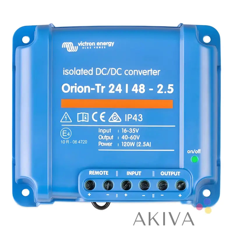 Victron Energy Orion-Tr 24/48-2.5 isolated DC-DC converter with blue casing